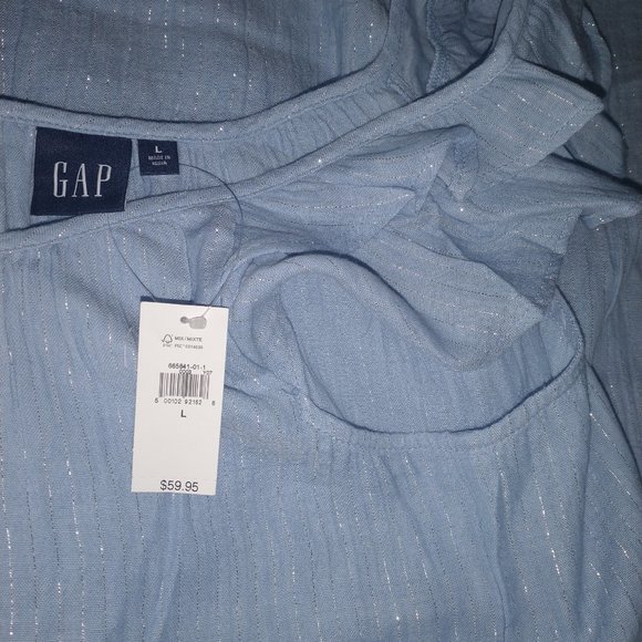- NWT GAP • Crinkle Gauze Mini Dress sz L - Picture 4 of 4